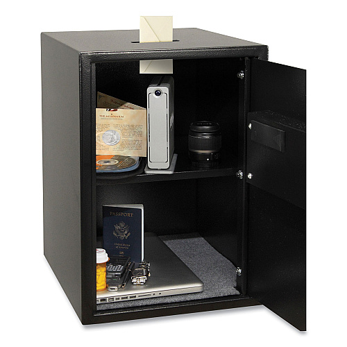 Honeywell Digital Steel Security Safe with Drop Slot, 15 x 7.8 x 22, 2.87 cu ft, Black (5107S)