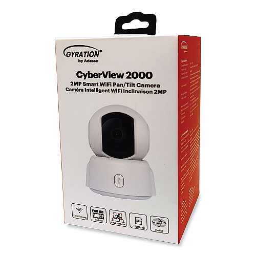 Gyration Cyberview 2000 2MP Smart WiFi Pan/Tilt Camera, 1920 x 1080 Pixels (CYBRVIEW2000)