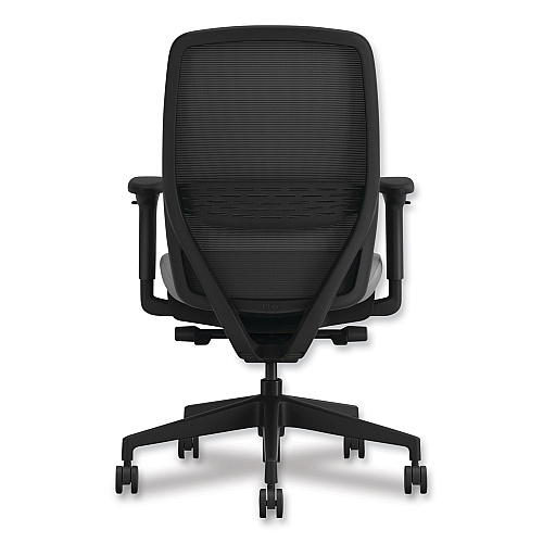 HON Nucleus Series Recharge Task Chair, 16.63 to 21.13 Seat Height, Frost Seat, Black Back, Black Base (NR12SAMC22BT)