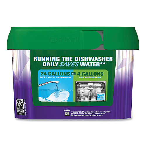 Cascade Platinum Plus ActionPacs Dishwasher Detergent Pods, Fresh Scent, 20.7 oz Tub, 38/Tub, 6/Carton (06157)
