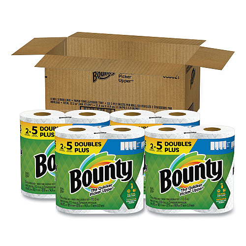 Bounty&reg; Kitchen Paper Towels, 2-Ply, 113 Sheet, 8 Rolls (08362)