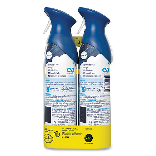 Febreze AIR, Ocean, 17.6 oz Aerosol Spray, 2/Pack, 6 Packs/Carton (48312)