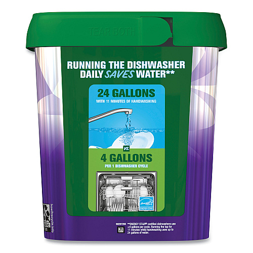 Cascade Platinum Plus ActionPacs Dishwasher Detergent Pods, Fresh Scent, 28.4 oz Tub, 52/Tub, 3 Tubs/Carton (06156)