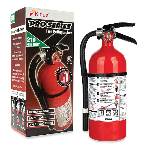 Kidde Pro 210 Fire Extinguisher, 2-A:10-B:C (21033044)