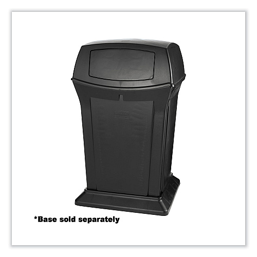 Rubbermaid Commercial Ranger Fire-Safe Container, 45 gal, Structural Foam, Black (917188BLA)