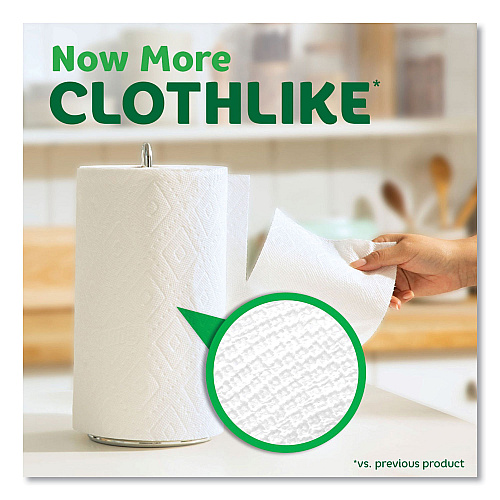 Bounty Kitchen Roll Paper Towels, 2-Ply, White, 10.5 x 11, 87 Sheets/Roll, 4 Triple Rolls/Pack, 6 Packs/Carton (06109)