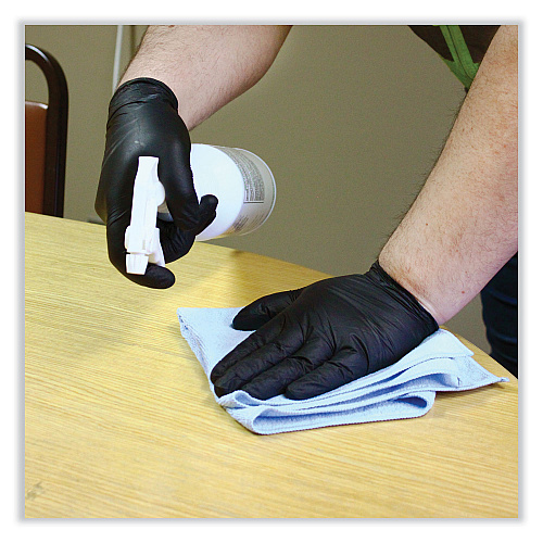 Safety Zone ProGuard Powder Free Nitrile Gloves, Powder-Free, Large, 3.5 mil Thick, 9.65" Long, Black, 100/Box, 10 Boxes/Carton (GNPRLGBK)