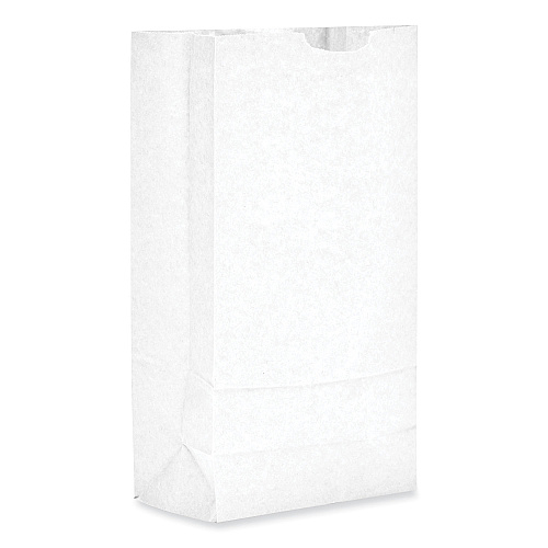 General Grocery Paper Bags, #10 Size, 6.31" x 4.19" x 13.38", White, 500/Bundle (GW10500)