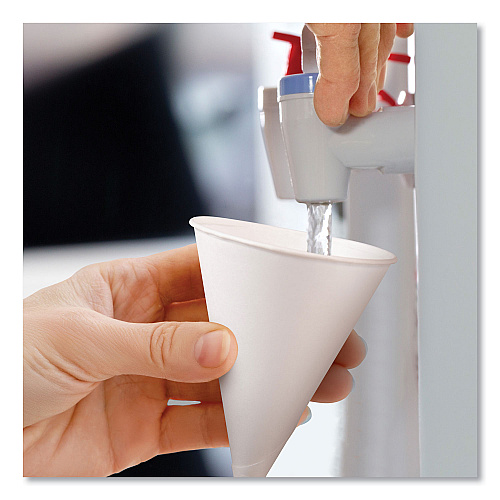 SOLO Cone Water Cups, ProPlanet Seal, Cold, Paper, 4 oz, White, 200/Bag, 25 Bags/Carton (4BRCT)