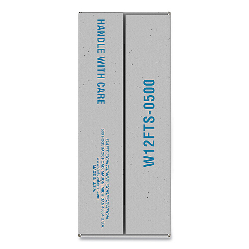 Dart Lids for Foam Cups and Containers, Fits 12 oz Cups, Translucent, 1,000/Carton (W12FTS)