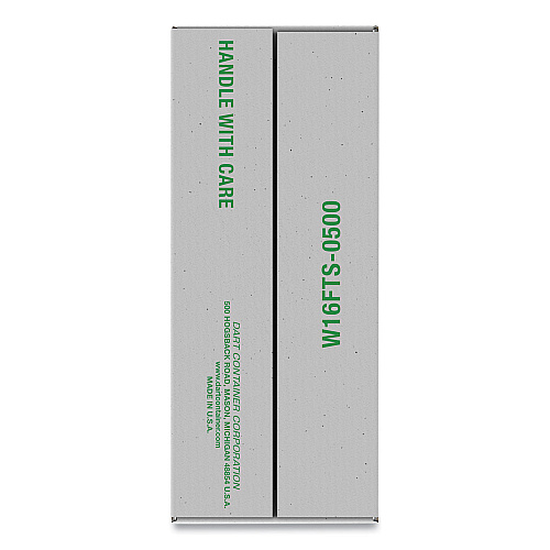 Dart Lids for Foam Cups and Containers, Fits 16 oz, 20 oz Cups, Translucent, 1,000/Carton (W16FTS)