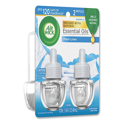 Air Wick Scented Oil Refill, Fresh Waters, 0.67 oz, 2/Pack, 6 Pack/Carton (79717CT)