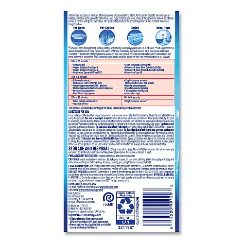 Lysol&reg; Disinfectant Spray II Pet Odor Eliminator, Fresh, 15 oz Aerosol Spray, 12/Carton (99804CT)