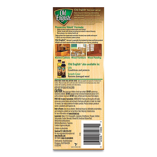 OLD ENGLISH Furniture Polish, Fresh Lemon Scent, 12.5 oz Aerosol Spray (74035EA)