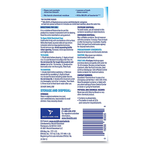 Lysol&reg; Toilet Bowl Cleaner w/Hydrogen Peroxide, 24 oz., 9 Bottles (98011)