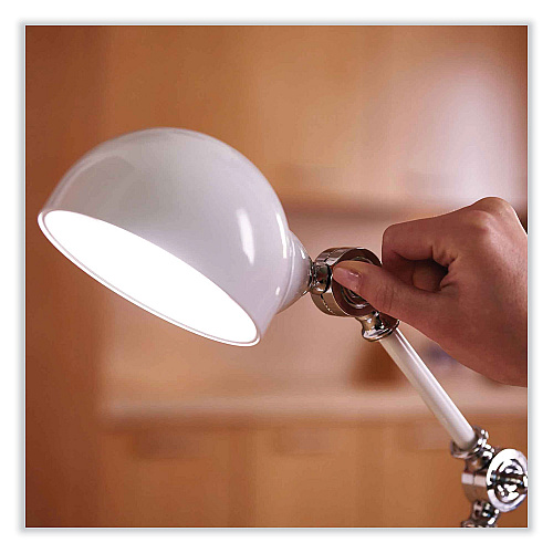 OttLite Wellness Series Revive LED Desk Lamp, 15.5" High, White (F1485009SHPR)