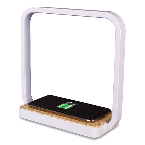 OttLite Wireless Charging Station with Night Light, USB, White (I0342QSHPR)