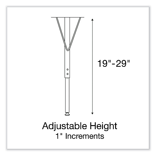 Correll Adjustable Activity Table, Rectangular, 60" x 30" x 19" to 29", Medium Oak Top, Black Legs, 4/Pallet (3060TF06954P)