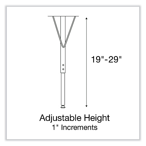 Correll Markerboard Activity Tables, Rectangular, 60" x 30" x 19" to 29", White Top, Black Legs, 4/Pallet (3060DE80954P)