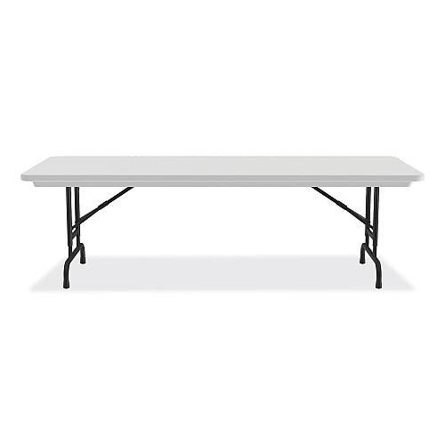 Correll Adjustable Folding Tables, Rectangular, 60" x 30" x 22" to 32", Gray Granite Top, Black Legs, 4/Pallet (RA3060234P)