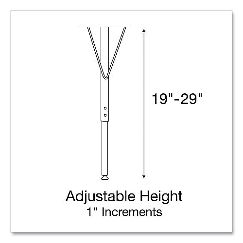 Correll Height Adjustable Activity Tables, Round, 60" x 19" to 29", Medium Oak Top, Gray Legs, 4/Pallet (60TFRD06954P)