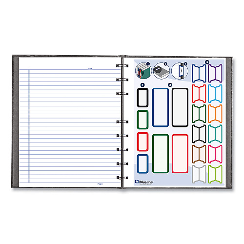 Blueline NotePro Notebook, 1-Subject, Medium/College Rule, Cool Gray Cover, (75) 9.25 x 7.25 Sheets (A7150GRY)