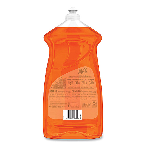 Ajax&reg; Triple Action Antibacterial Dish Soap, 52oz, Orange, 6 Bottles (49860CT)