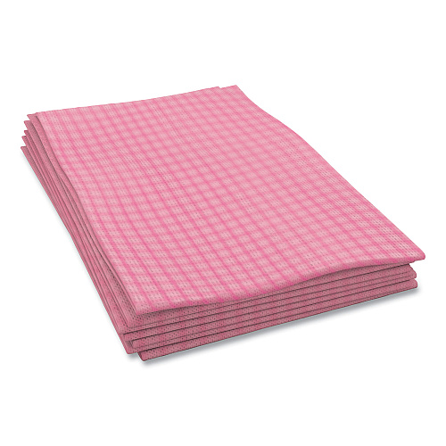 Cascades Tuff-Job Foodservice Towels, 12 x 24, Pink/White, 200/Carton (W900)