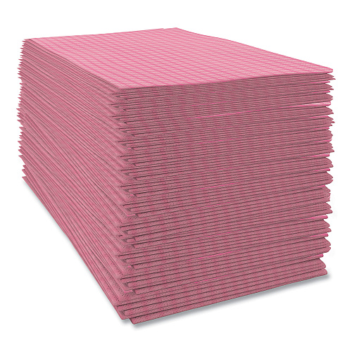Cascades Tuff-Job Foodservice Towels, 12 x 24, Pink/White, 200/Carton (W900)