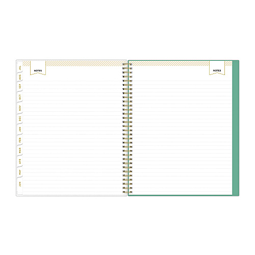 Blue Sky Day Designer Academic Year Weekly/Monthly Frosted Planner, Palms Artwork, 11 x 8.5, 12-Month (July to June): 2025 to 2026 (137891)