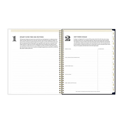 Blue Sky Day Designer Peyton Create-Your-Own Cover Weekly/Monthly Planner, Floral, 11 x 8.5, Navy, 12-Month (July to June): 2025-2026 (107924)