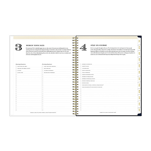 Blue Sky Day Designer Peyton Create-Your-Own Cover Weekly/Monthly Planner, Floral, 11 x 8.5, Navy, 12-Month (July to June): 2025-2026 (107924)