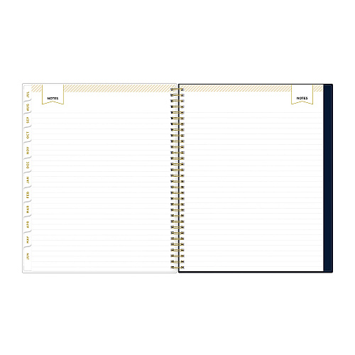 Blue Sky Day Designer Peyton Create-Your-Own Cover Weekly/Monthly Planner, Floral, 11 x 8.5, Navy, 12-Month (July to June): 2025-2026 (107924)