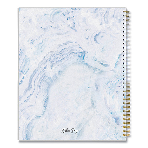 Blue Sky Gemma Academic Year Weekly/Monthly Planner, Geode Artwork, 11 x 8.5, Blue/Purple Cover, 12-Month (July to June): 2025 to 2026 (118177)
