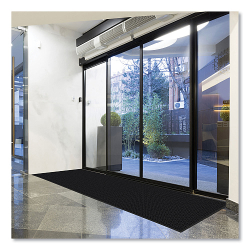 Apache Mills Absorba Select Entry Mat, Rectangular, 36 x 120, Pepper (032023)