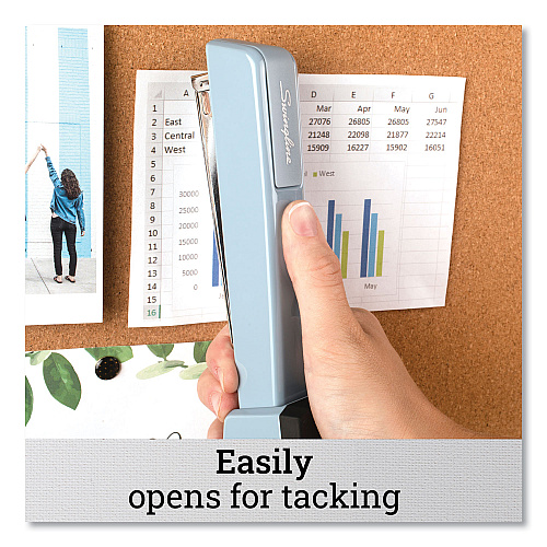 Swingline 747 Classic Full Strip Stapler, 30-Sheet Capacity, Sky Blue (74708)