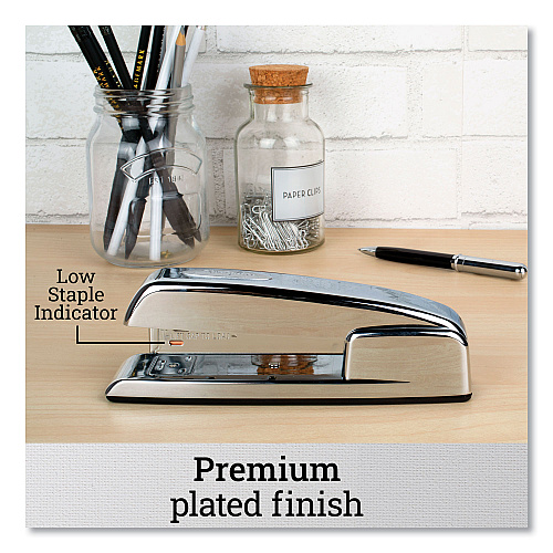 Swingline 747 Business Full Strip Desk Stapler, 30-Sheet Capacity, Polished Chrome (74720)