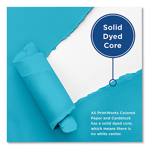 Printworks Professional Color Paper, 24 lb Text Weight, 8.5 x 11, Blue, 500/Ream (00102)
