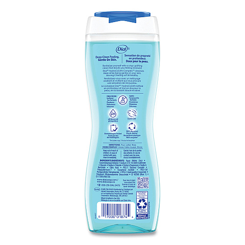 Dial Body Wash, Spring Water Scent, 16 oz, 6/Carton (02653)