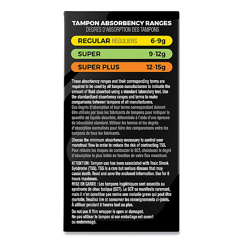 U by Kotex Click Compact Tampons, Super Plus Absorbency, 16/Pack, 8 Packs/Carton (51582)