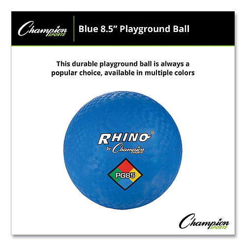 Champion Sports Playground Ball, 8.5" Diameter, Blue (PG85BL)