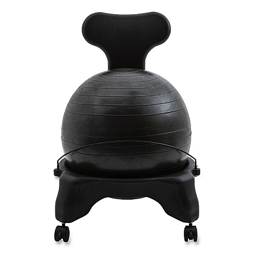 Champion Sports FitPro Ball Chair, Supports Up to 200 lb, Gray (BCHX)