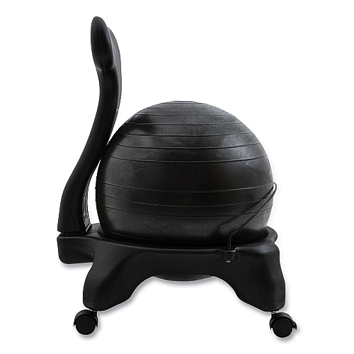 Champion Sports FitPro Ball Chair, Supports Up to 200 lb, Gray (BCHX)