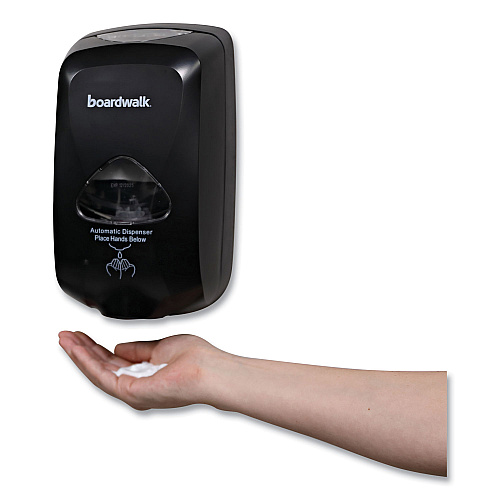 Boardwalk Touch-Free Automatic Dispenser, 1,200 mL, 6 x 4.05 x 10.58, Black (BWK42200)