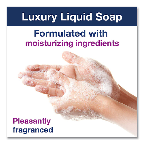 Tork Luxury Liquid Soap Refill, Soft Rose Scent, 1 L, 6/Carton (400032)