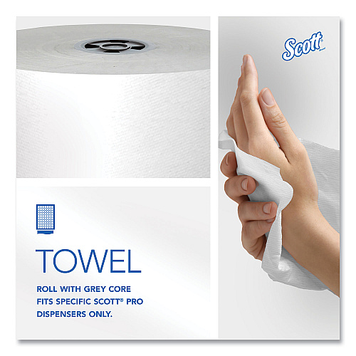Scott&reg; Pro Hardwound Paper Towels, White, 900-ft., 6 Rolls (43960)