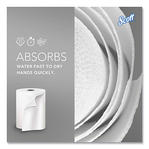 Scott&reg; Pro Hardwound Paper Towels, White, 900-ft., 6 Rolls (43960)
