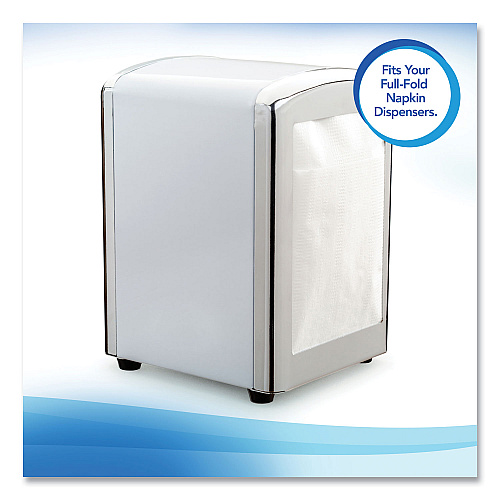 Scott Full-Fold Dispenser Napkins, 1-Ply, 12 x 17, White, 400/Pack, 15 Packs/Carton (98730)