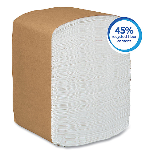 Scott Full-Fold Dispenser Napkins, 1-Ply, 12 x 17, White, 400/Pack, 15 Packs/Carton (98730)