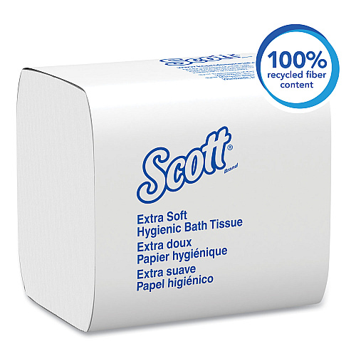 Scott&reg; Hygienic Bath Tissue, 2-Ply, 250 Wipe Pack, 36 Packs (48280)